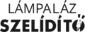 Lámpaláz szelídítő monokróm logó lámpaizzó ikonnal